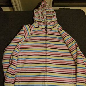 Girls XL zipped North Face fleece